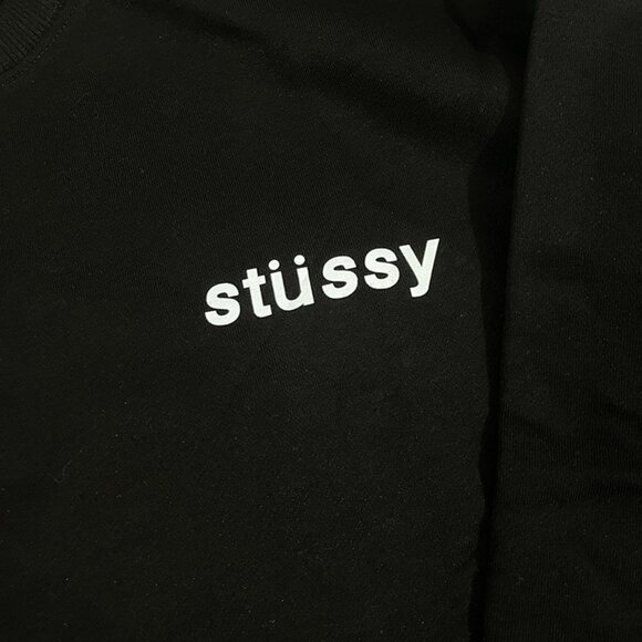 Stussy Black Printed Cotton Sweatshirt - Picture 2 of 6